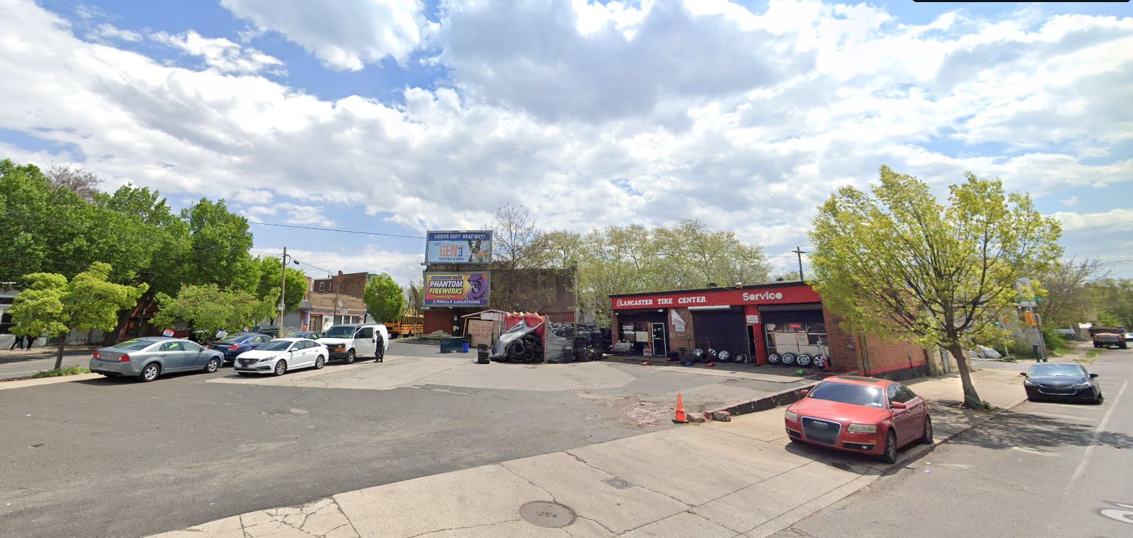 4328 Lancaster Avenue prior to redevelopment. Looking southeast. April 2023. Credit: Google Maps