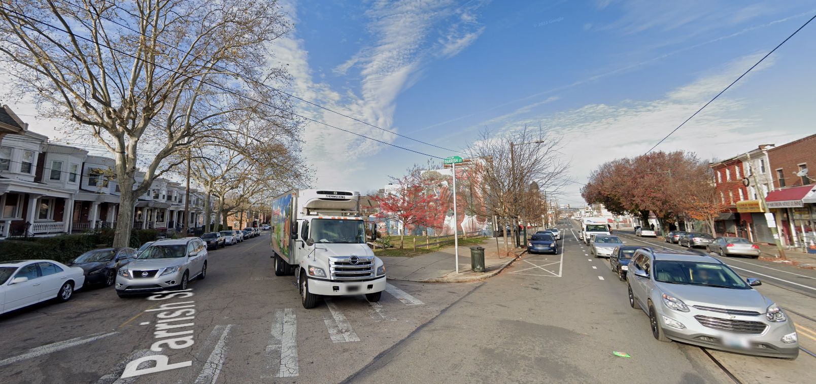 4328 Lancaster Avenue prior to redevelopment. Looking northwest. November 2020. Credit: Google Maps