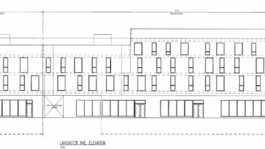 4328 Lancaster Avenue. Building elevation. Credit: Cornerstone Consulting Engineers & Architectural, Inc. via the City of Philadelphia