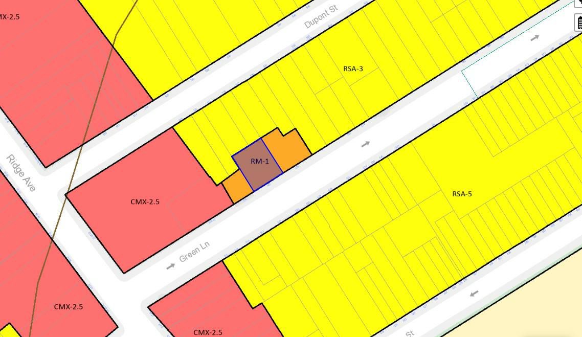 522 Green Lane. Zoning map. Credit: Designblendz via the City of Philadelphia