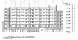 1118 North Front Street. Building elevation. Credit: BLT Architects via the City of Philadelphia