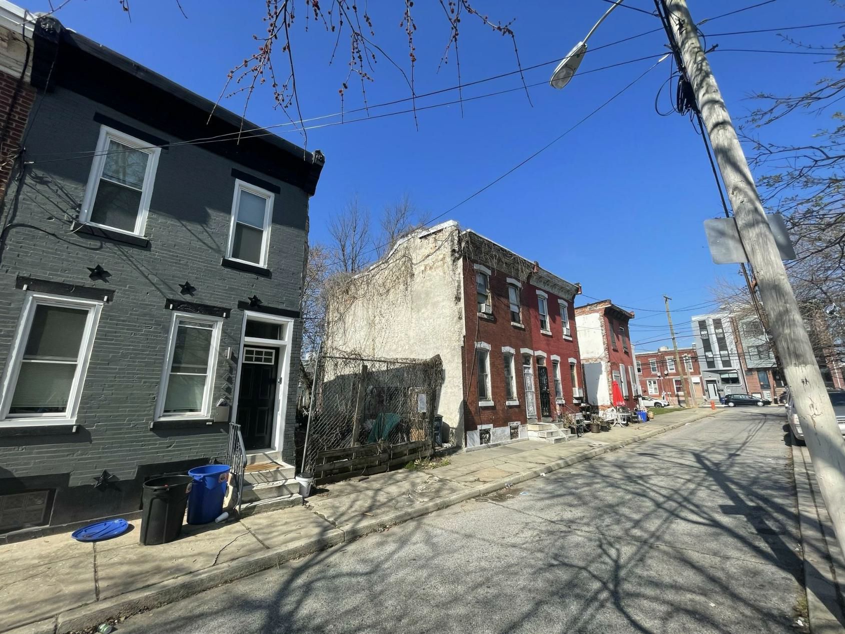 1444 North Etting Street. Site conditions prior to redevelopment. Looking northwest. Credit: Moto Designshop via the City of Philadelphia
