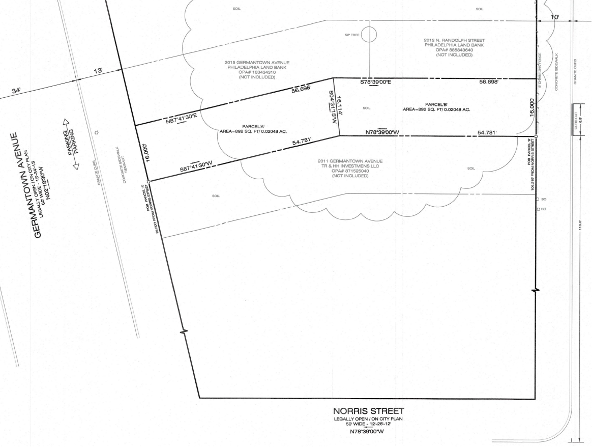2013 Germantown Avenue Site Plan
