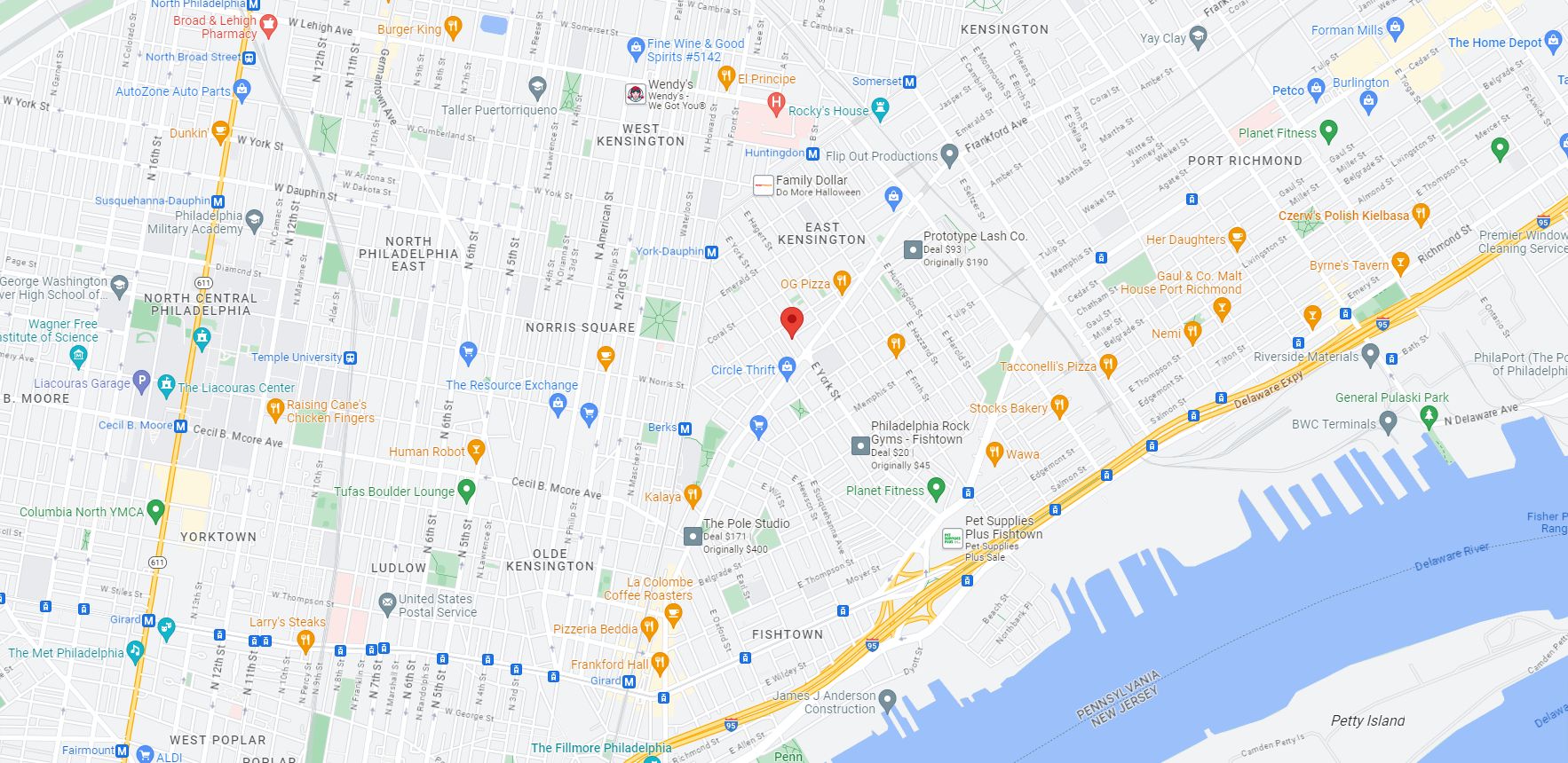 2118 East York Street. Site map. Credit: Google Maps