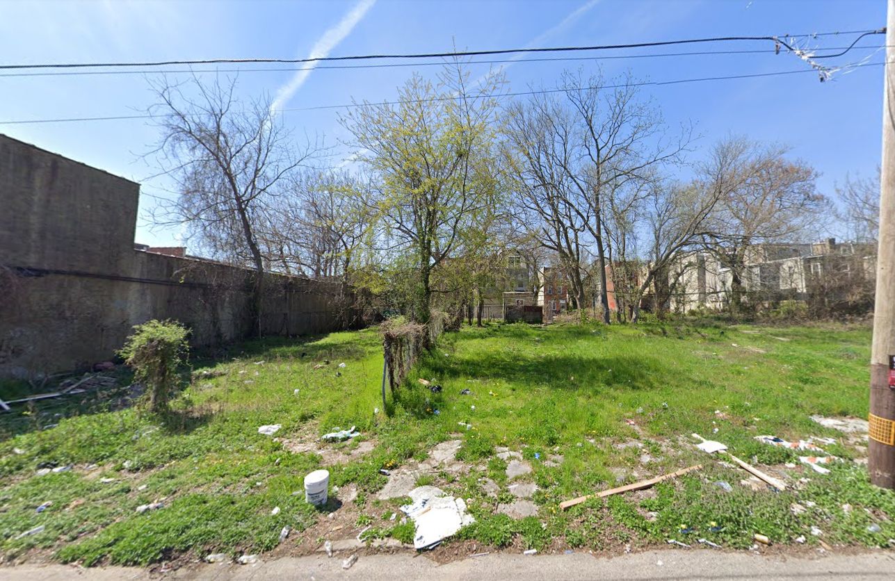 2314 North Sydenham Street. Site conditions prior to redevelopment. Looking west. April 2023. Credit: Google Maps