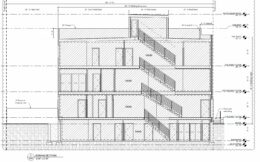 2314 North Sydenham Street. Building section. Credit: Mass Architecture Studio LLC via the City of Philadelphia