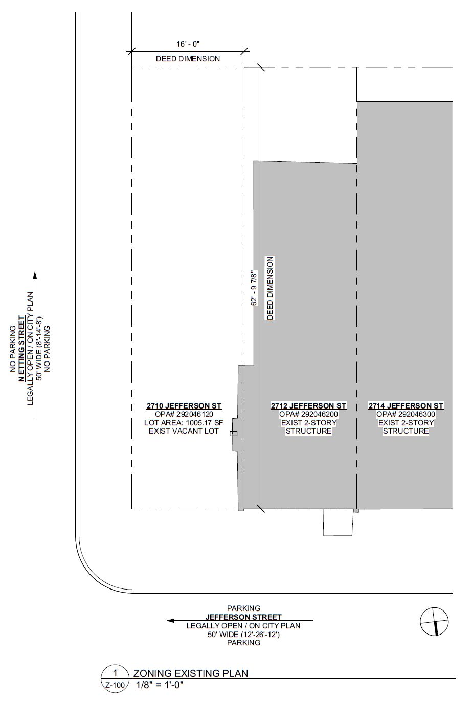 2710 Jefferson Street. Site plan. Credit: Moto Designshop via the City of Philadelphia