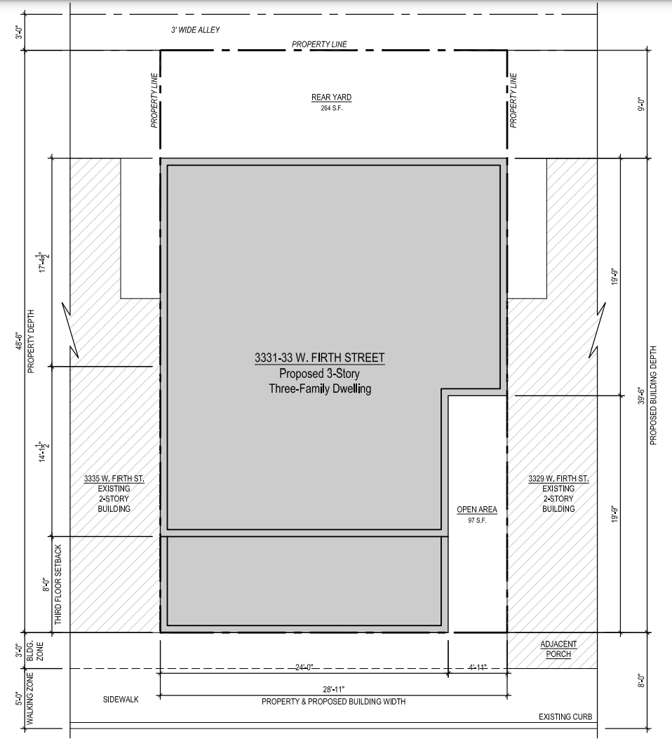 3331 West Firth Street Site Plan