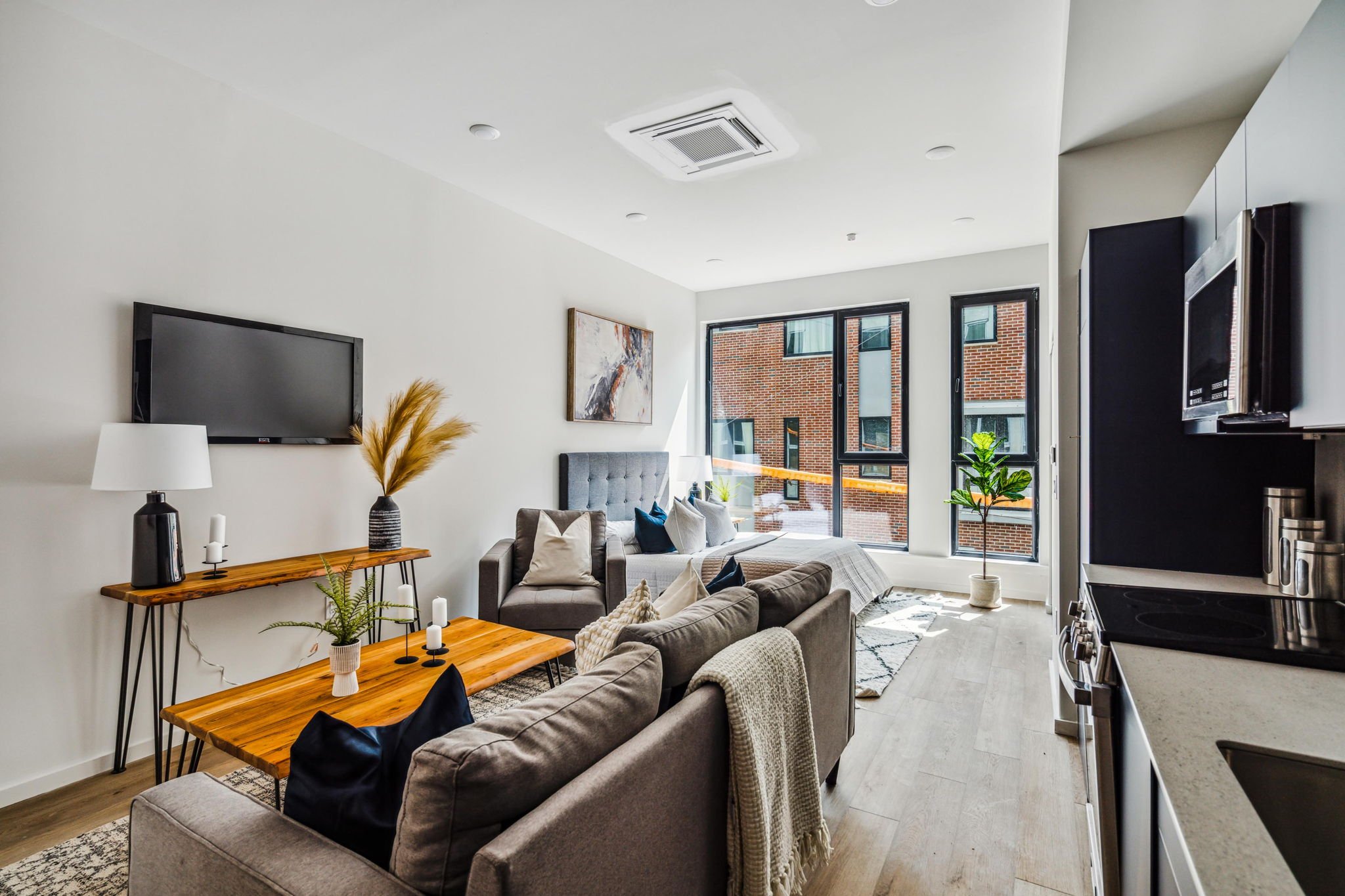 The Luxe Phase I at 1705 North American Street. Apartment interior via Luxe Fishtown