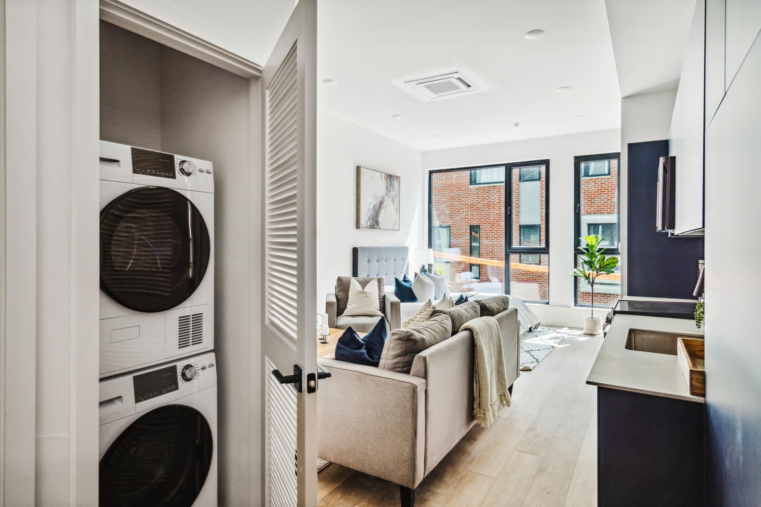 The Luxe Phase I at 1705 North American Street. Apartment interior via Luxe Fishtown