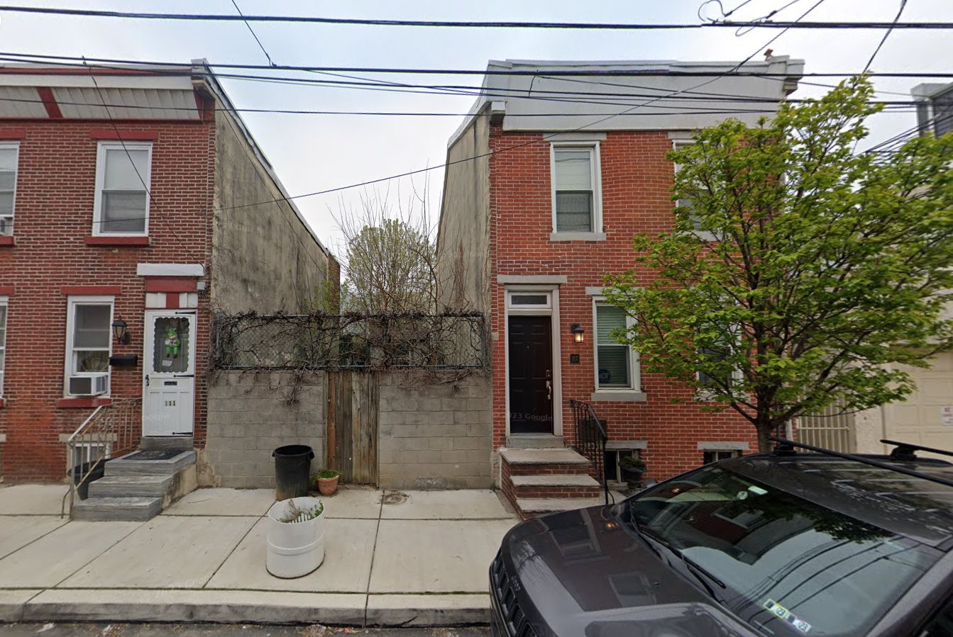 109 Watkins Street. Site conditions prior to redevelopment. Looking north. March 2023. Credit: Google Maps