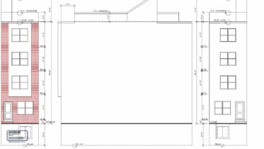 1542 Fontain Street. Building elevation. Credit: Danilo C. Vicencio Architect via the City of Philadelphia Department of Planning and Development
