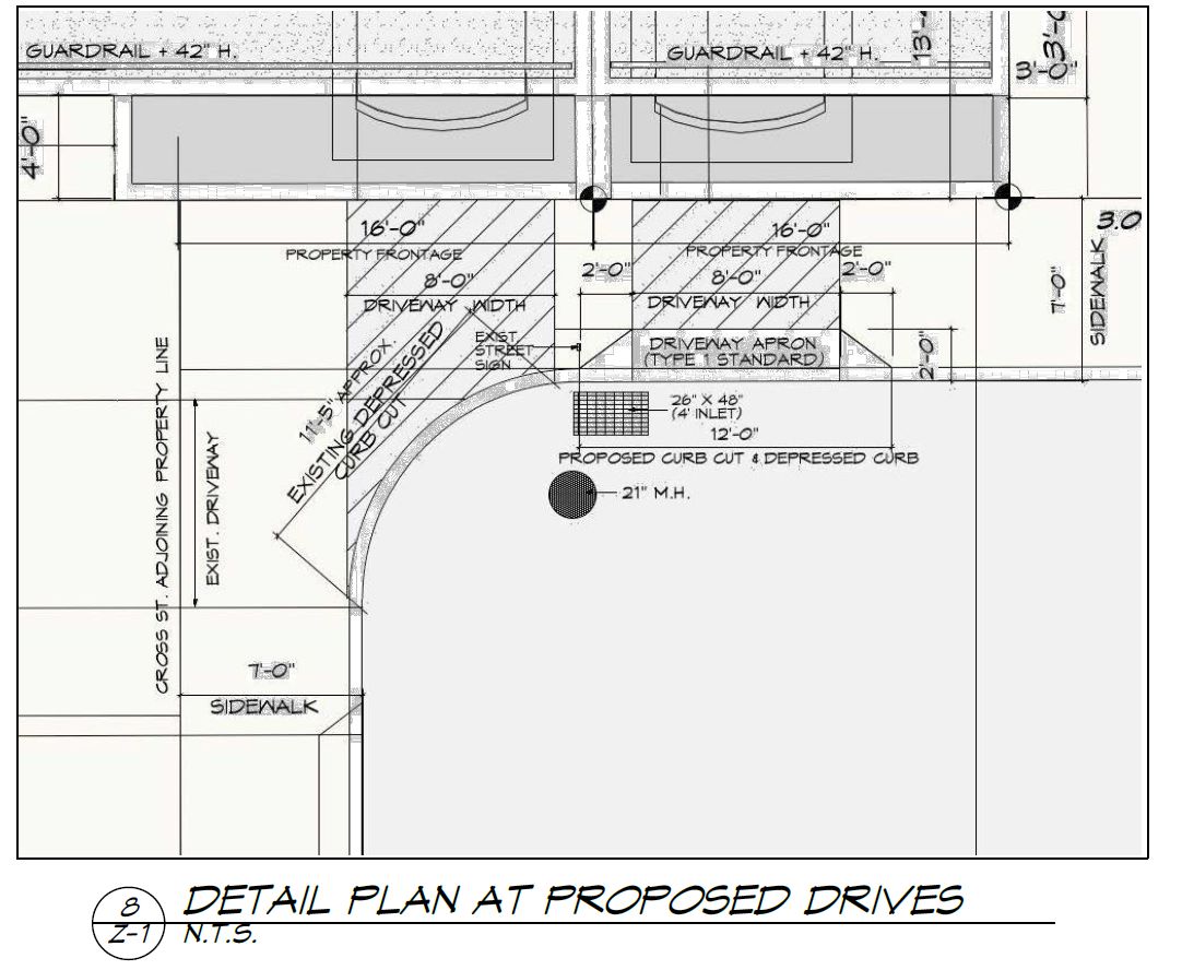 250 Gates Street. Site plan. Credit: JOs. Serratore Co. Architect Inc. via the City of Philadelphia Department of Planning and Development