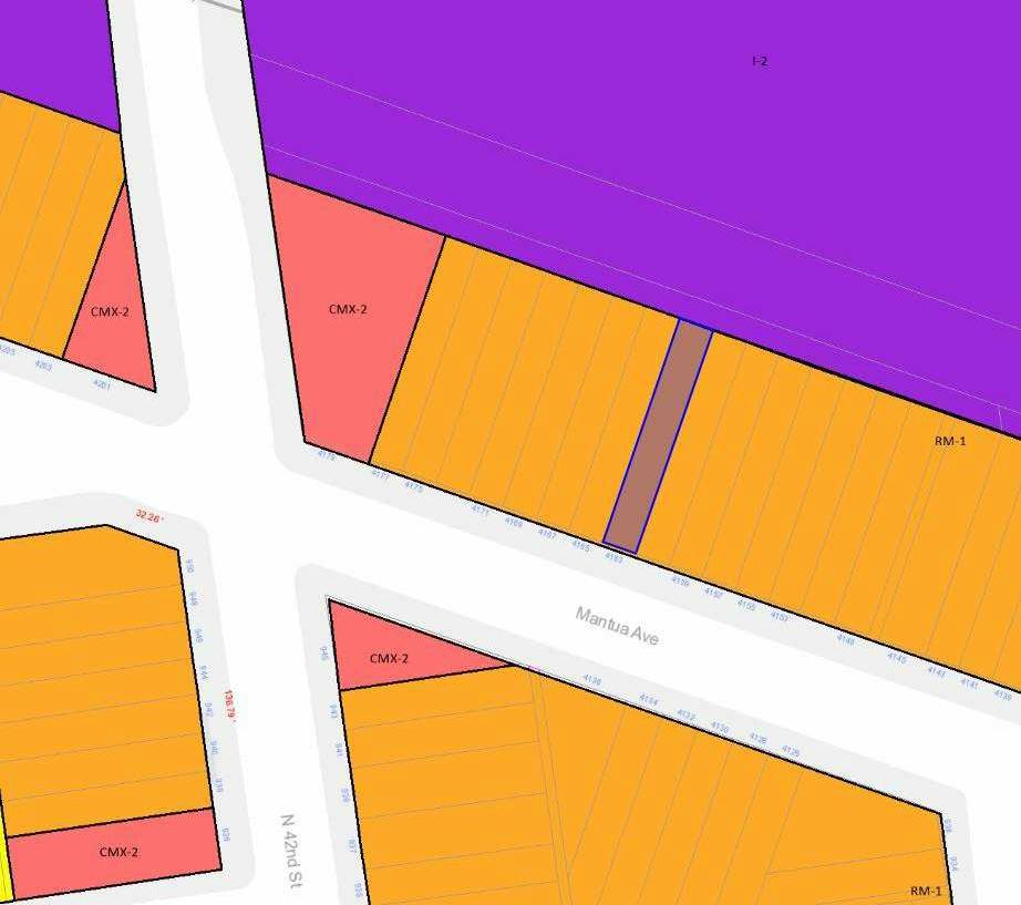 4163 Mantua Avenue. Zoning map. Credit: Plato Studio via the Department of Planning and Development of the City of Philadelphia