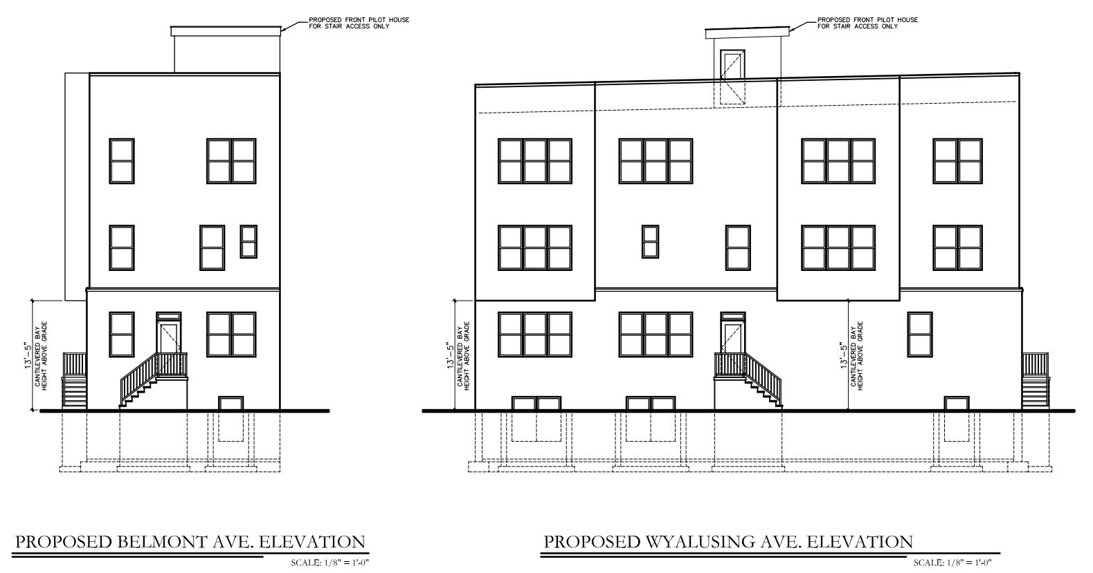 953 Belmont Avenue. Building elevations. Credit: Anthony Maso Architecture & Design via the Department of Planning and Development of the City of Philadelphia