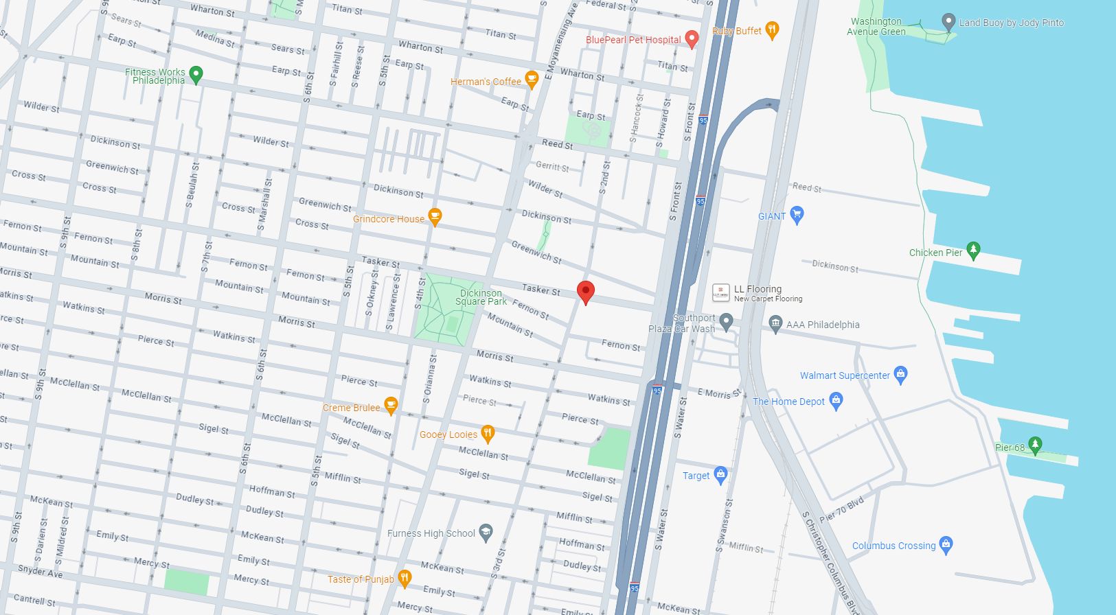 138-40 Tasker Street. Site map. Credit: Google Maps