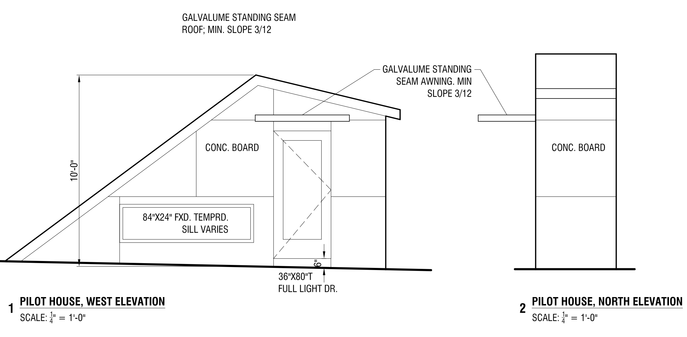 2032 Reed Street Pilot House Elevation