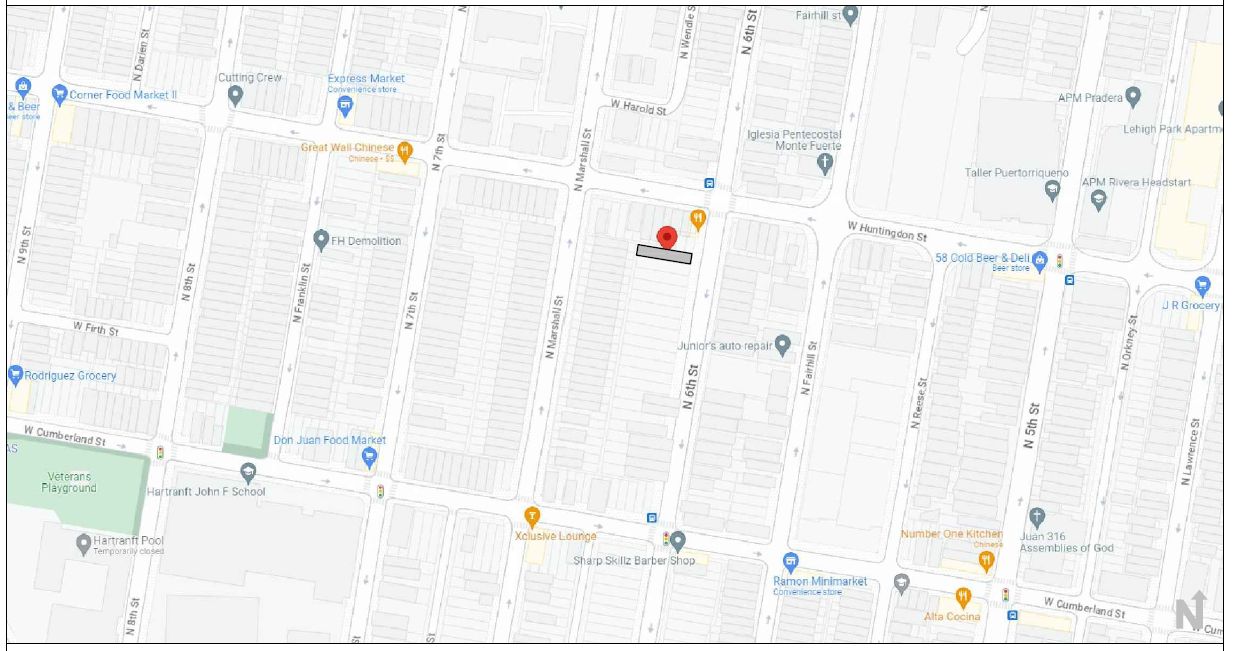 2540 North 6th Street. Location map. Credit: JT Ran Expediting via the City of Philadelphia Department of Planning and Development