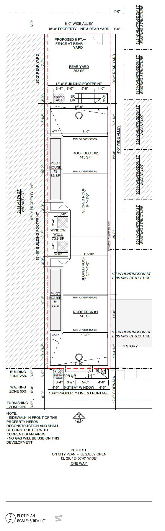 2540 North 6th Street. Site plan. Credit: JT Ran Expediting via the City of Philadelphia Department of Planning and Development