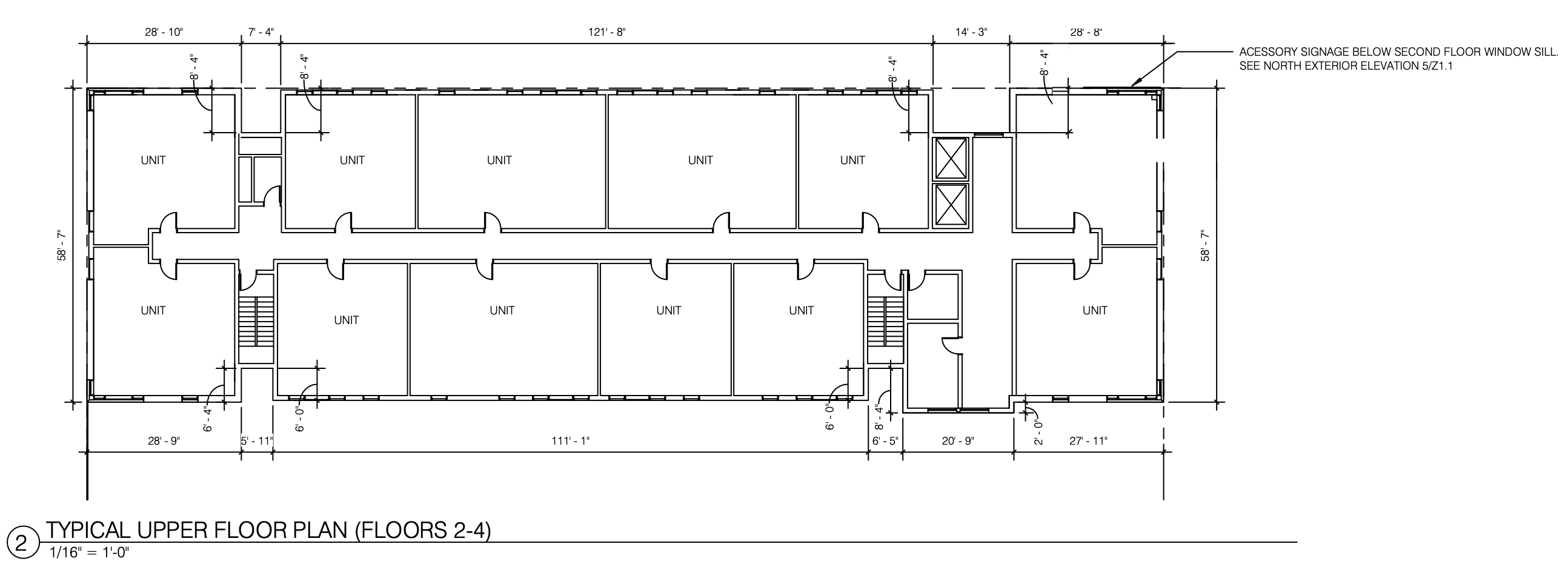 2721 Ruth Street Floor Plan (2-4 Floors)
