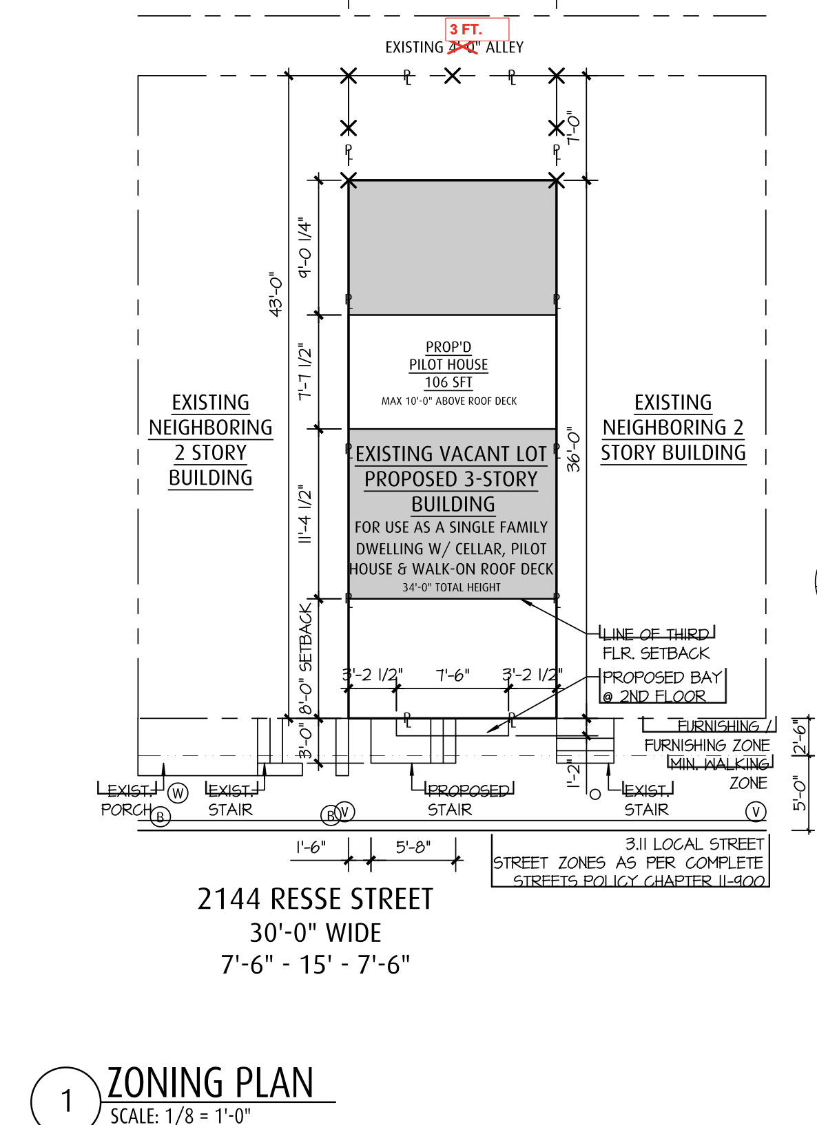 2144 North Reese Street Site Plan