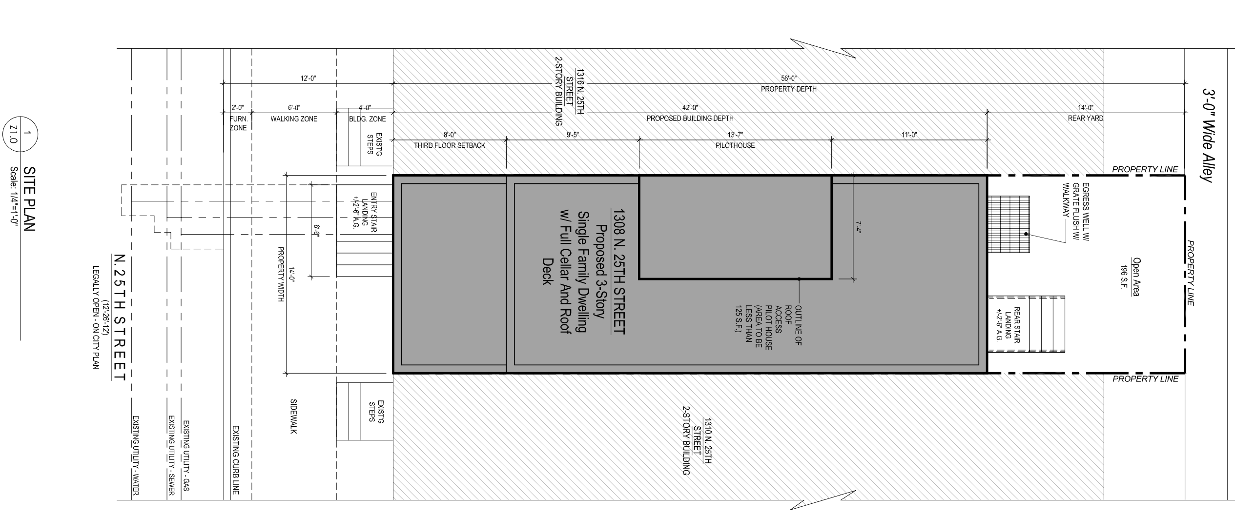 1308 North 25th Street Plan