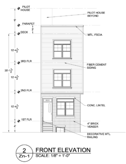 2053 East William Street Front Elevation