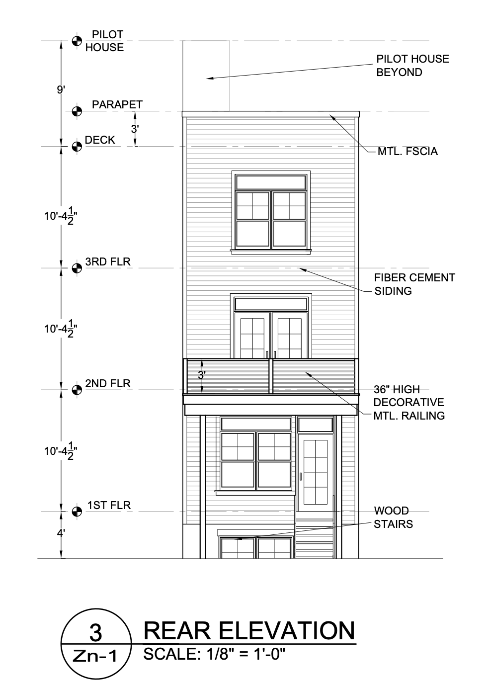 2053 East William Street Rear Elevation