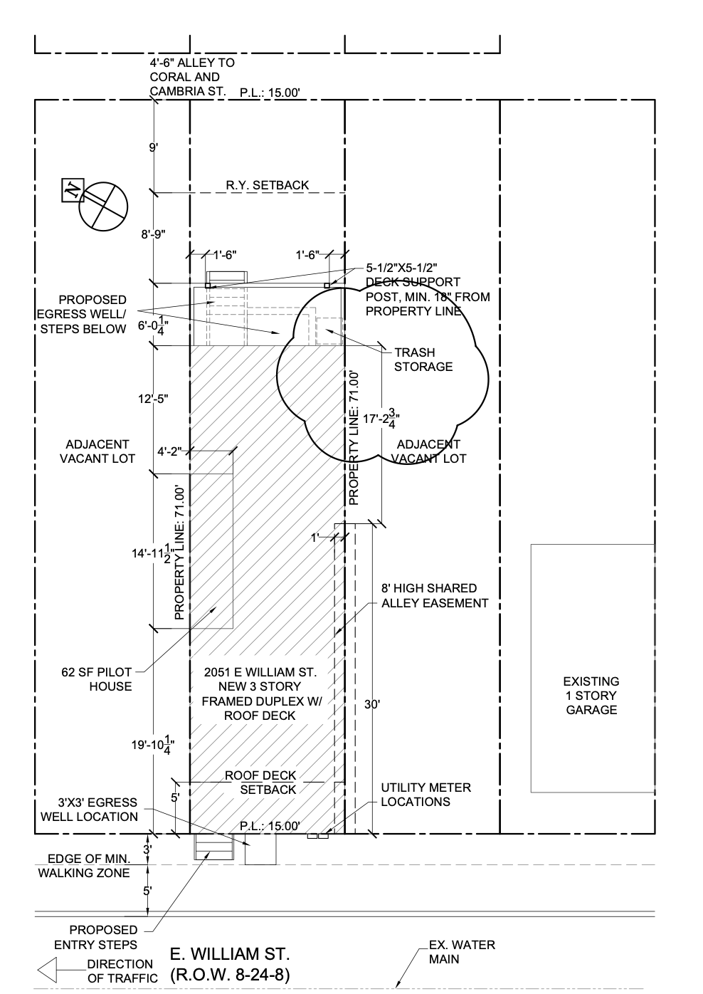 2053 East William Street Site Plan