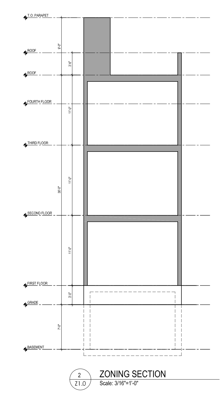 869 North 43rd Street Plan Section