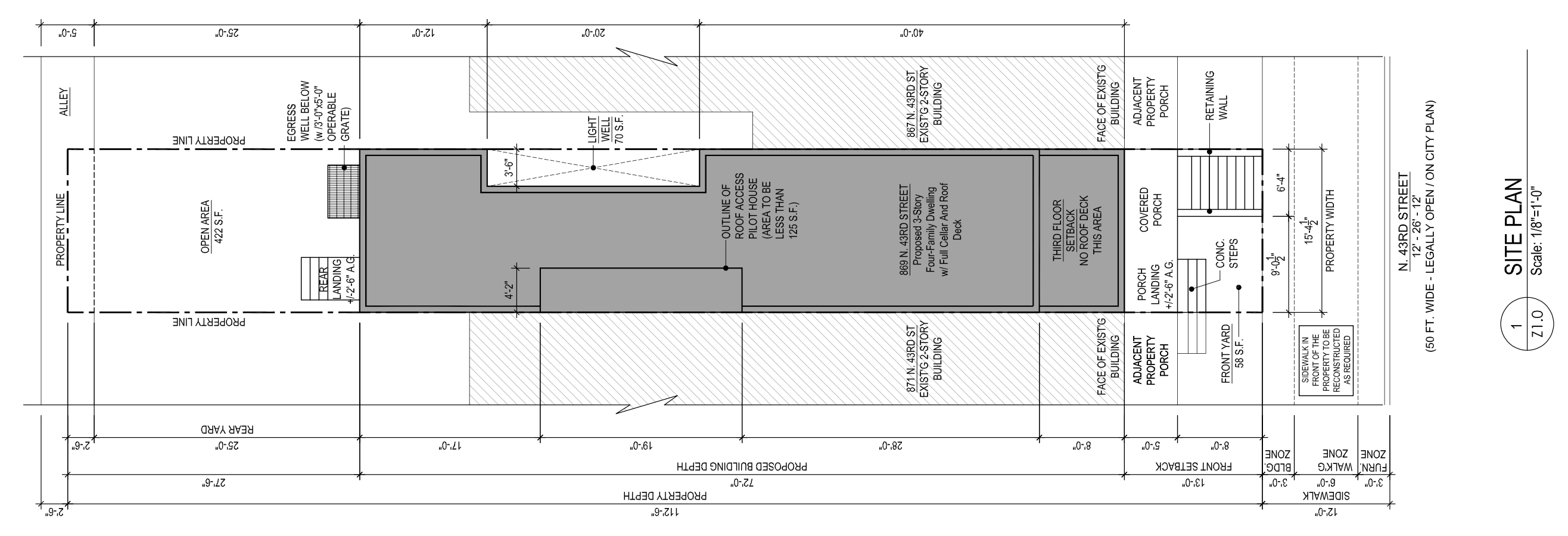 869 North 43rd Street Plan