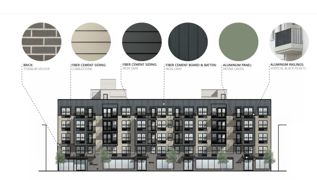 309-21 West Mount Pleasant Avenue. Credit: CosciaMoos Architecture.