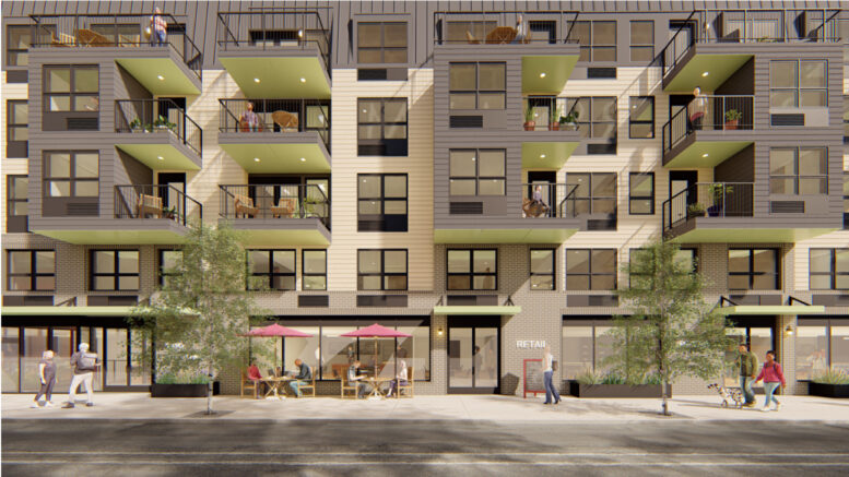 309-21 West Mount Pleasant Avenue. Credit: CosciaMoos Architecture.