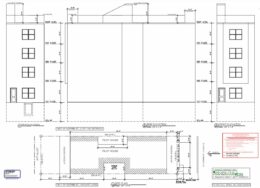 1609 West Norris Street. Building plan and elevations. Credit: Danilo C. Vicencio Architect via the City of Philadelphia