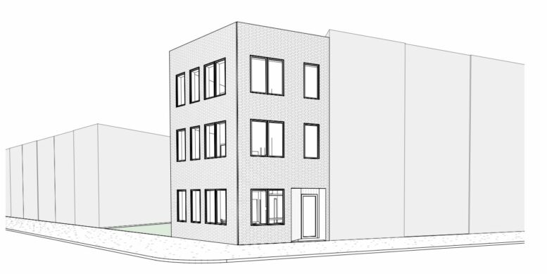 3029 Ridge Avenue. Axonometric view. Credit: Unfound Object Architecture + Design via the City of Philadelphia