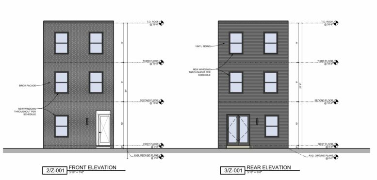 51 Farson Street. Elevation. Credit: Studio C Architecture via the City of Philadelphia