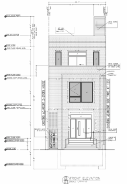 1233 East Oxford Street Elevation
