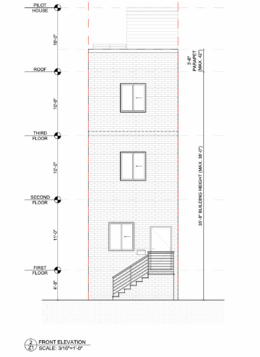 1414 South Fallon Street Front Elevation