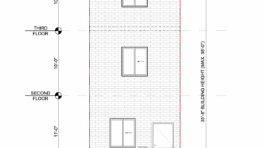 1414 South Fallon Street Front Elevation