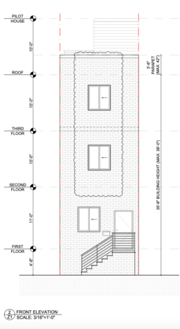 1433 South Fallon Street Front Elevation