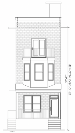 214 South 49th Street Elevation