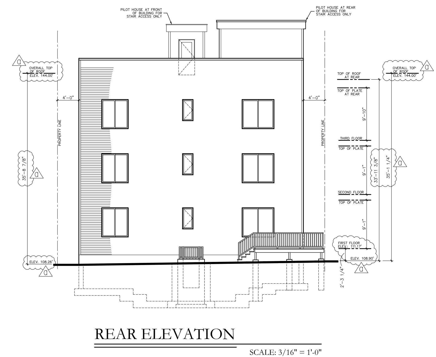 115 North 63rd Street Rear Elevation
