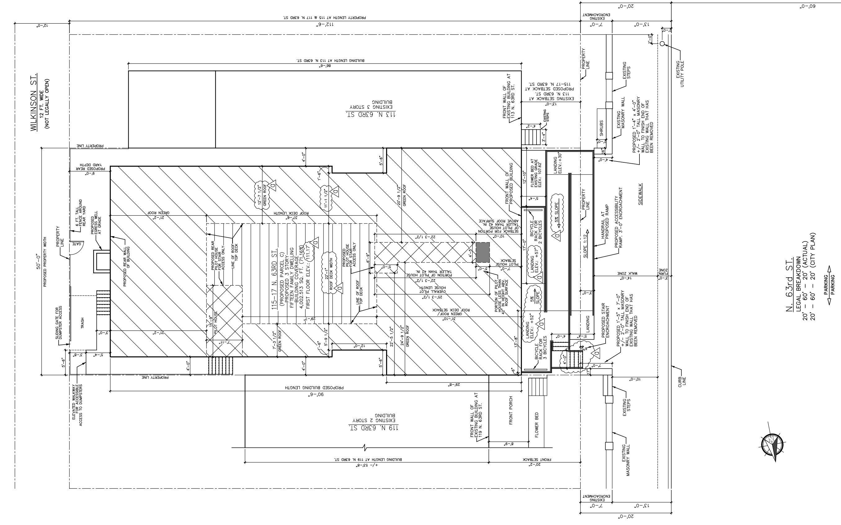 115 North 63rd Street Site Plan