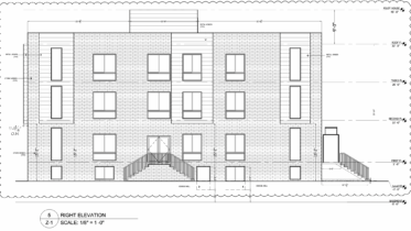 122 East Cumberland Street Right Elevation