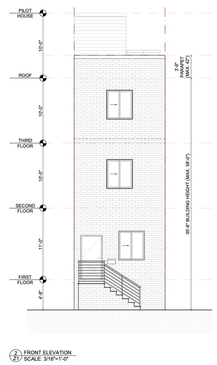 1440 South Fallon Street Elevation