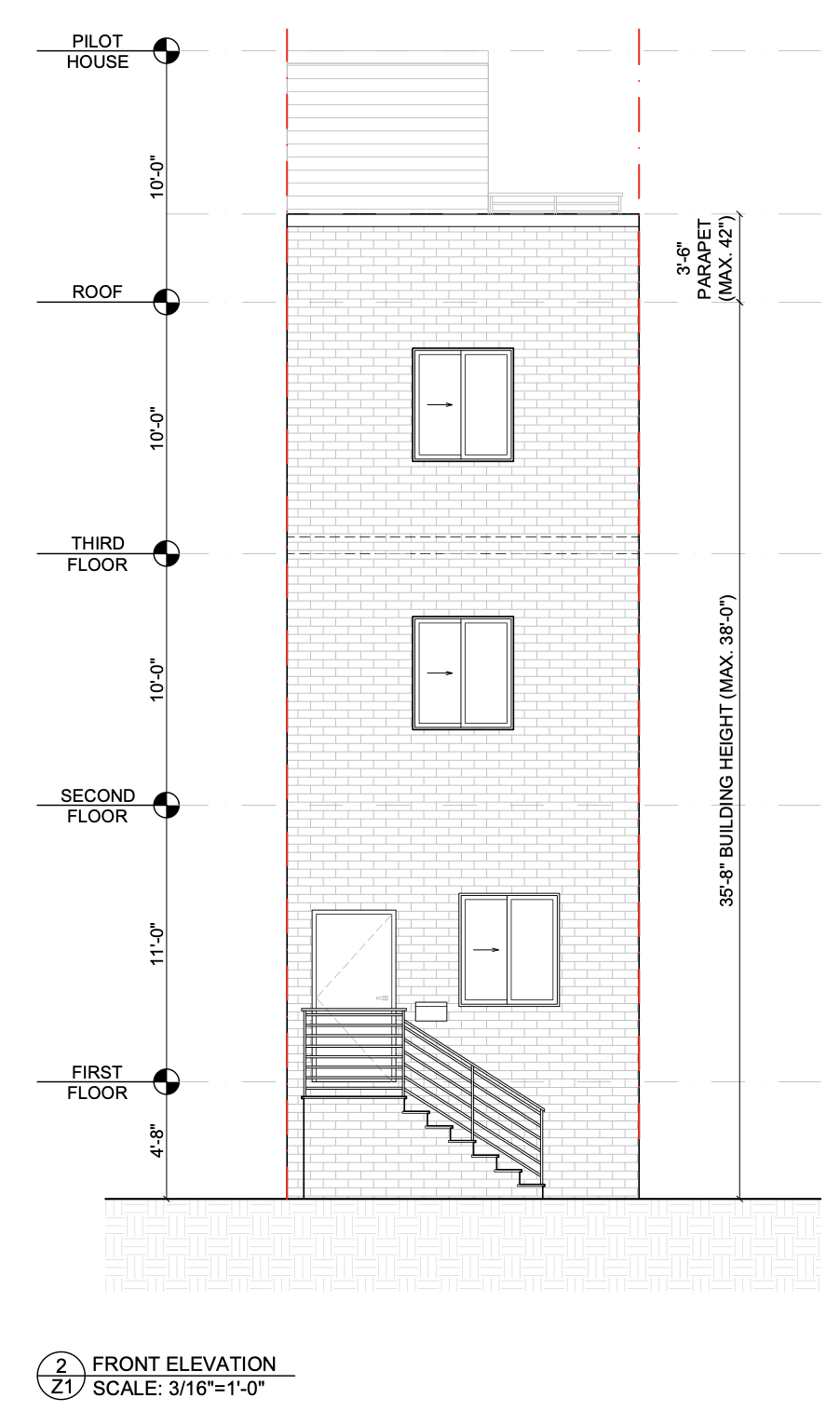 1440 South Fallon Street Elevation