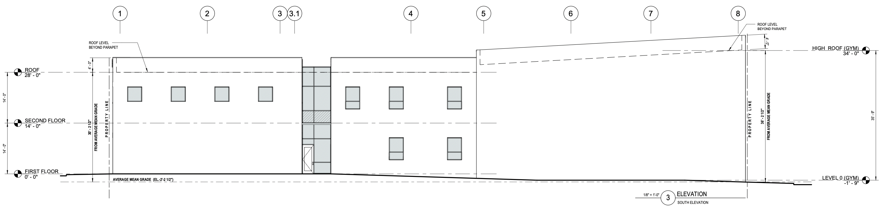 2100 Diamond Street South Elevation