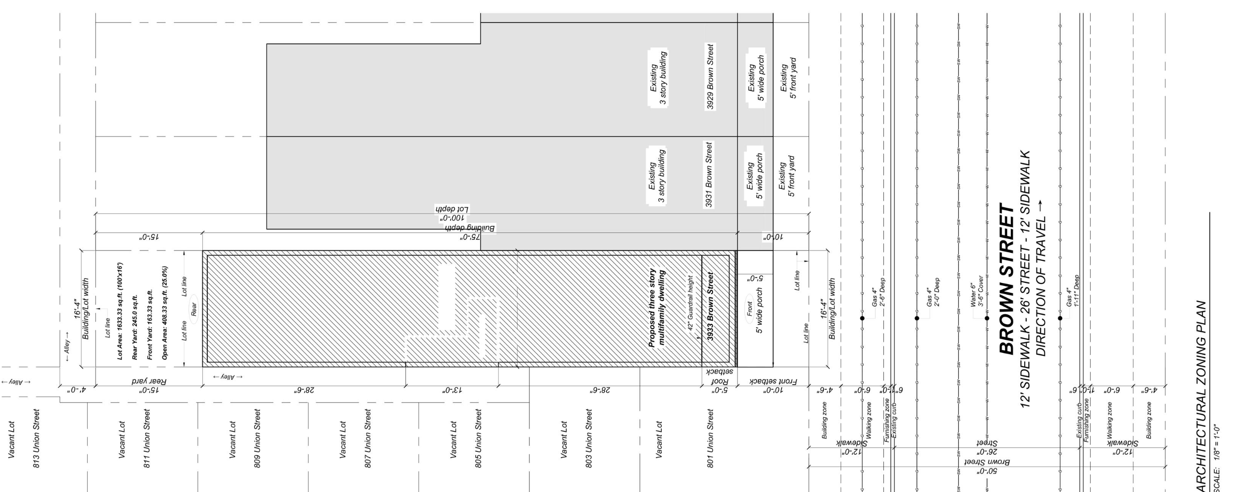 3933 Brown Street Plan