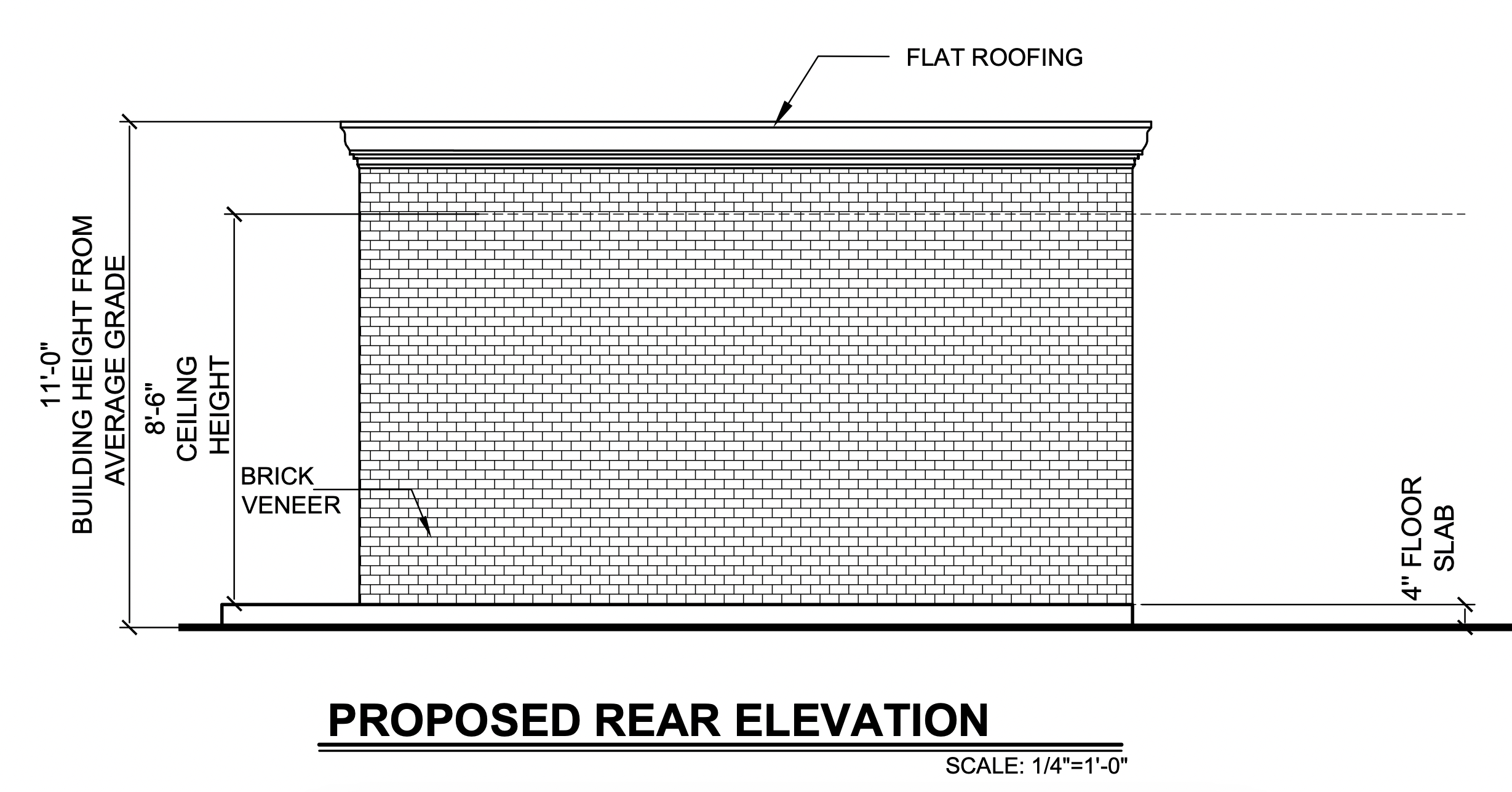 502 West Glenwood Avenue Rear Elevation