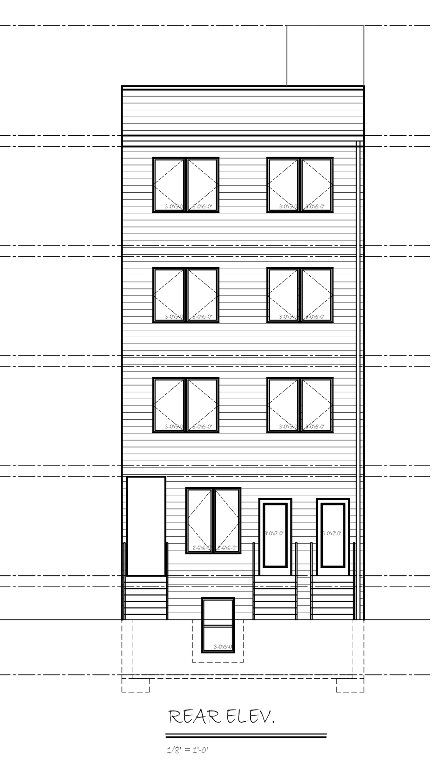 871 North Preston Street Rear Elevation